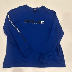 Vintage Polo Sport by Ralph Lauren Blue LS T-Shirt – Logo – Men’s XXL